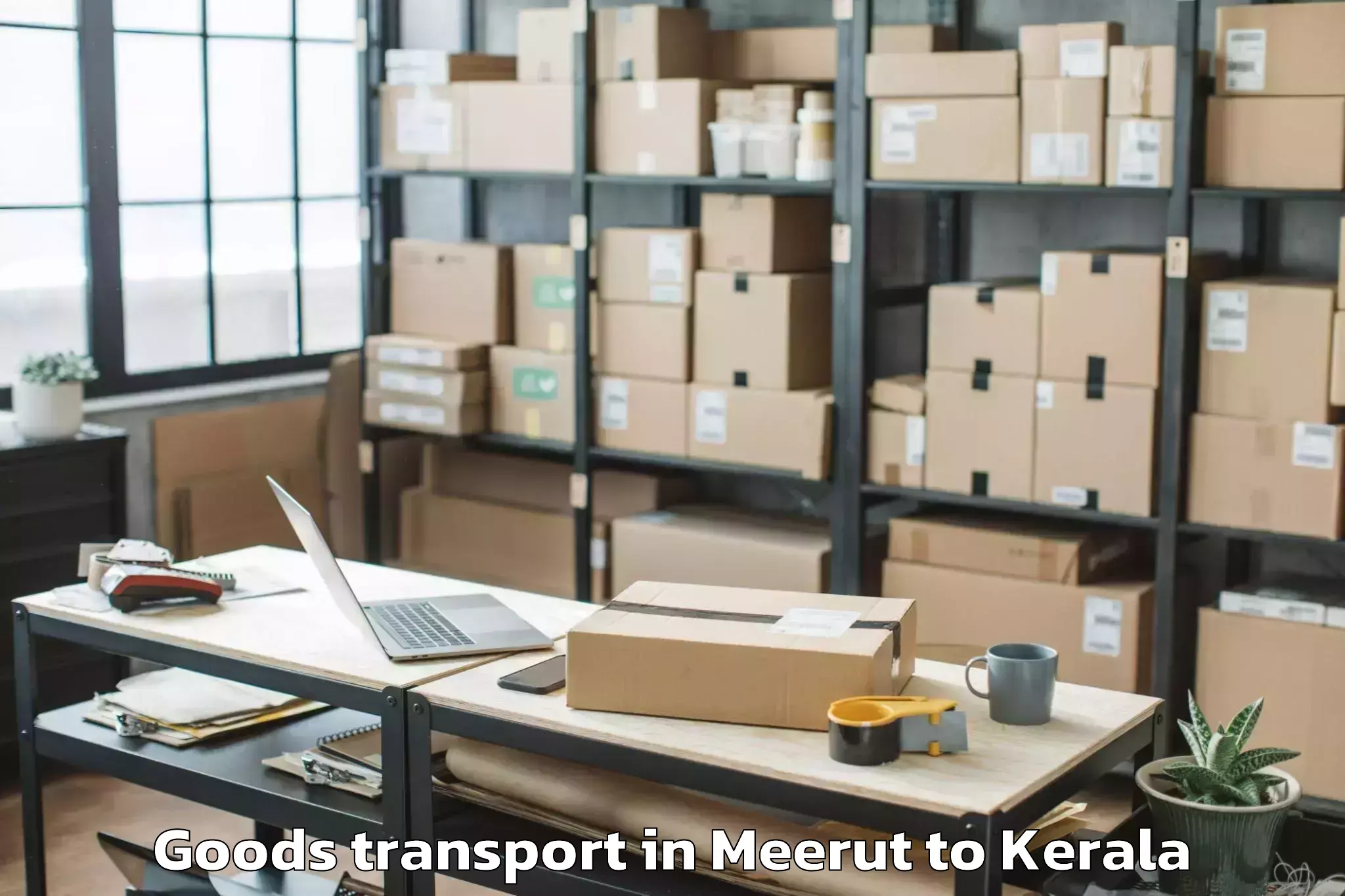 Meerut to Anjumoorthy Goods Transport Booking